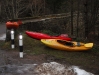 Boats resting after a day out in the cold